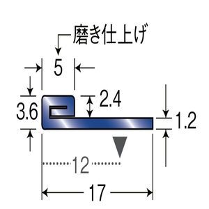ステンレスフロアージョイナー　穴有　ステンレス製（SUS304 18.8cr）