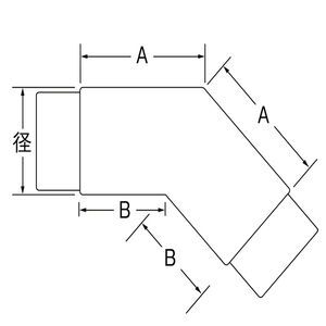 １３５°エルボ　真鍮製