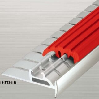 ノンスリップ　アシステップ　アルミ製（A6063S-T5）　穴有　アール用切込加工品