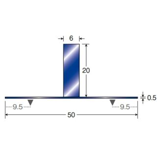 平押え（フラットバー）　ステンレス製SUS304（18.8cr）　板付き溶接（両面）