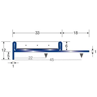 室内階段用ステンレス　ノンスリップ　Previo R101X　フラットタイヤ劇場対応品