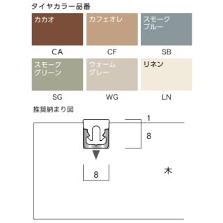 室内木階段用ノンスリップ　ラインタイプ Previo M733