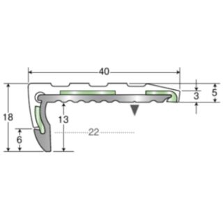 アシステップ　アルミ製（Ａ6063Ｓ-Ｔ5)　穴有（タイヤ付）