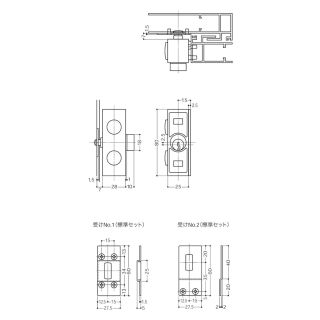 外部締錠（引戸用補助錠）