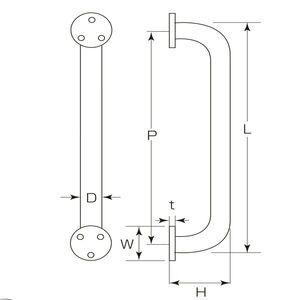 ステンレス　ニギリボー32Φ（カバー付）