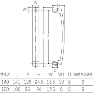スクエアハンドル