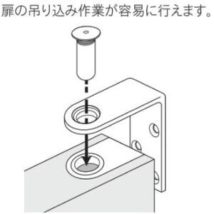 カウンターヒンジ（目隠し用スイング扉）