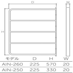 シェルフブラケット4段M
