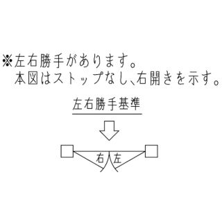 ドアクローザ　標準取付　ストップなし