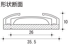 ＢＦパッキング　戸厚36mm用　引戸・カマ錠仕様
