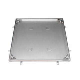 モルタル充填用（充填深さ：21mm） 屋内外用 密閉形（防水・防臭形） ステンレス製 ボルト固定式　強度：歩行用