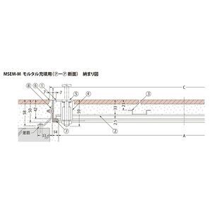 モルタル充填用（充填深さ：23mm） 屋内用 密閉形（防水・防臭形） ステンレス製 ボルト固定式