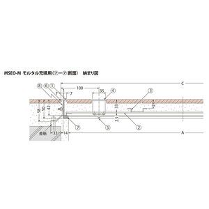 モルタル充填用（充填深さ：23mm） 屋内用 一般形 ステンレス製