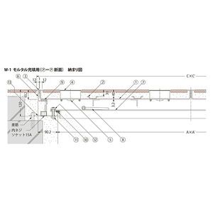 モルタル充填用（充填深さ：30mm） 屋内用 二重蓋 密閉形（防水・防臭形） スチール製 ステンレス目地 大口径ハッチ <強度：歩行用>