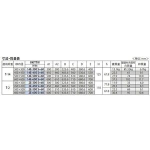 ボーダースリット（スリット幅60mm） T荷重：T-14 蓋+枠セット