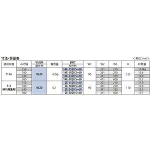 ボーダースリット（スリット幅60mm） T荷重：T-14