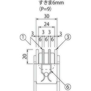 ボーダースリット（スリット幅24mm） T荷重：T-2(歩行用兼用)　枠：定尺1m