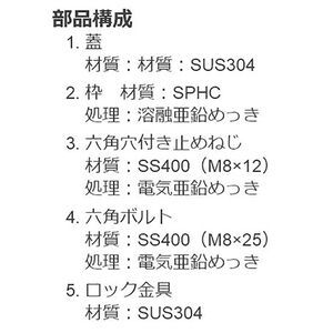 ボーダースリット（スリット幅100mm） T荷重：T-2(歩行用兼用)　枠：定尺1m