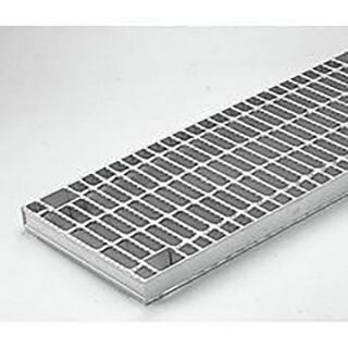 『スチール製グレーチング』滑り止め模様付　ボルト固定式　横断溝用（エコノミータイプ）　T荷重：T-25