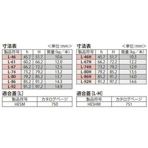 『カラー舗装用みぞ蓋（化粧用スリットみぞ蓋）』スチール製受枠　『樹脂系塗装』　HESM、HESHM用