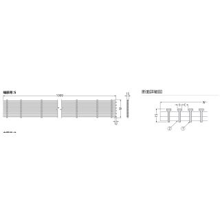 フロアルーバー（ステンレス製）プレーンタイプ端部用（本体のみ）