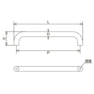 片面ドア取手