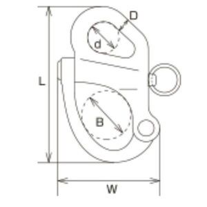 固定スナップシャックル