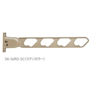 ラチェット式物干金物　窓壁用　下可動型