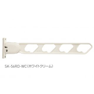 ラチェット式物干金物　窓壁用　下可動型